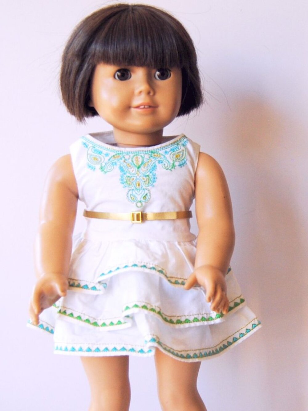 Pleasant Company American Girl doll brown short hair brown eyes teeth Truly Me?